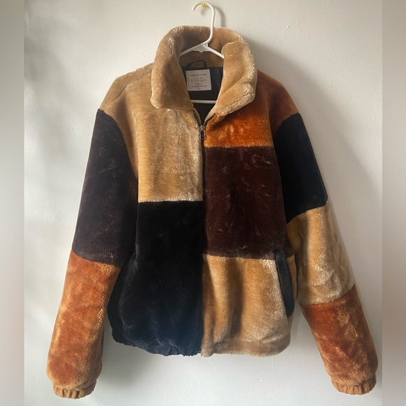 Urban Outfitters Jackets & Blazers - Faux fur patchwork coat from urban outfitters
